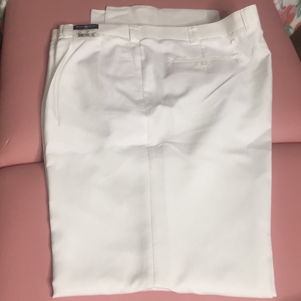 NWT Steve Harvey Celeb Edition white slacks- 48L